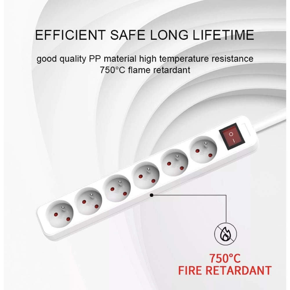 Stop Kontak 4 Lubang + Panjang 10 Meter Kabel Colokan Cok Listrik SNI Original Sunfree