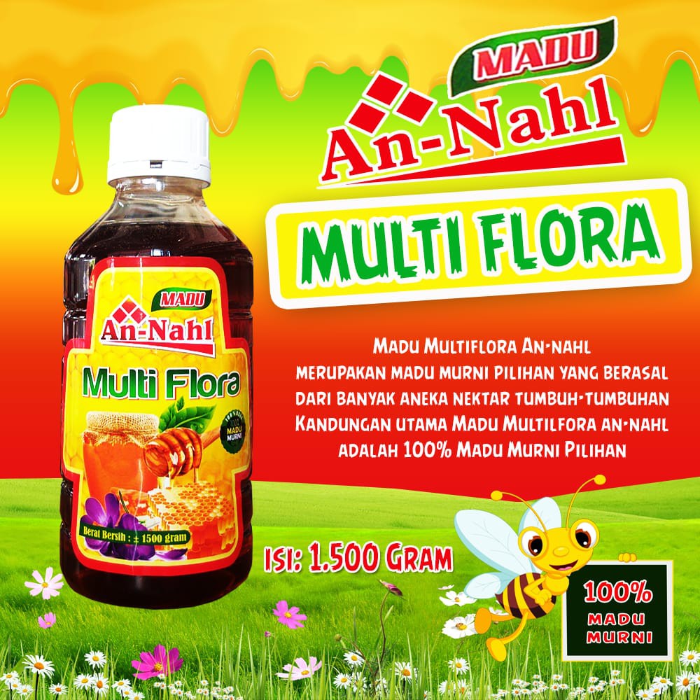 

MADU MURNI ASLI MULTIFLORA 1500 GRAM AN NAHL