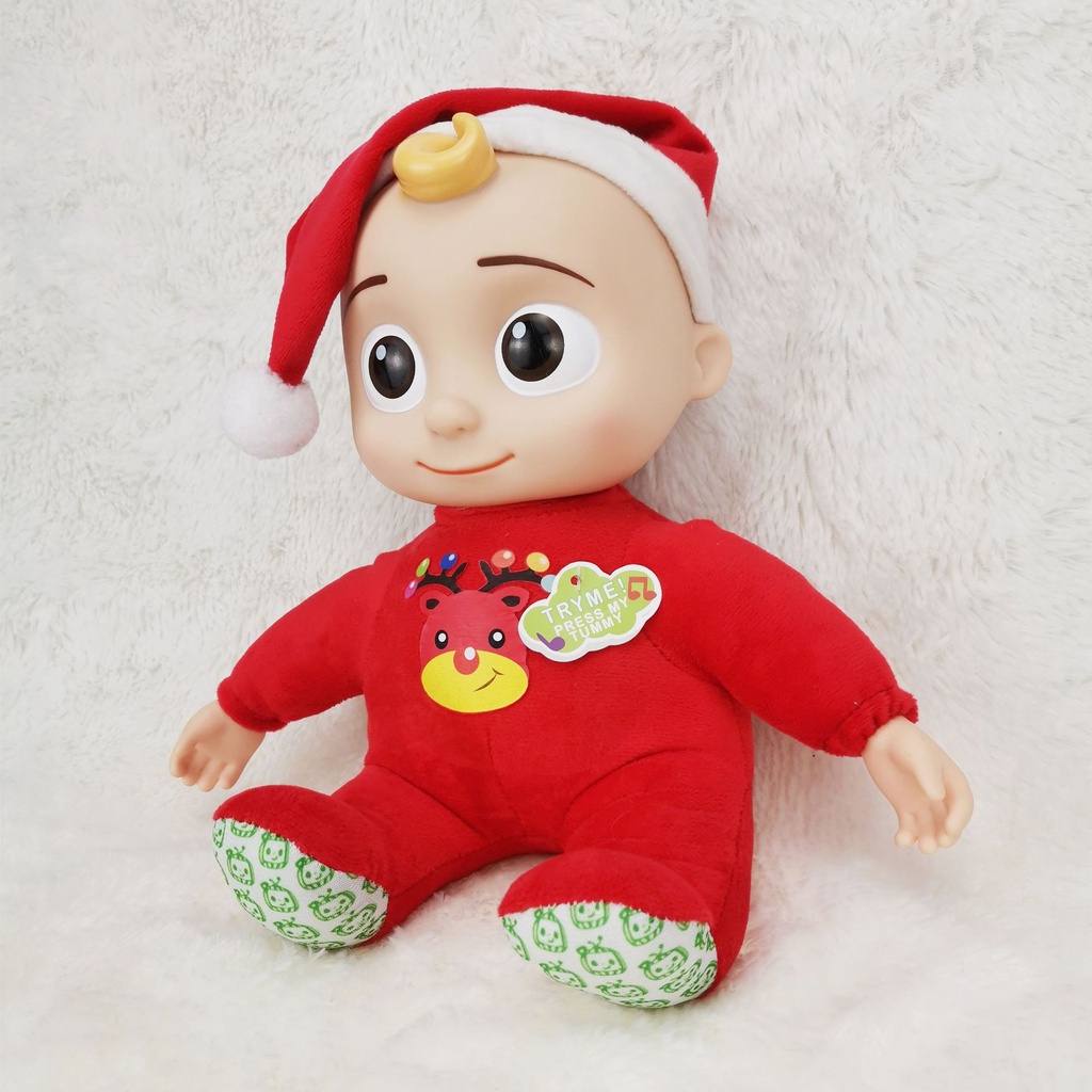 (New!!!!) Coco melon Set Kotak Musik Boneka Natal Bahan Pvc Dengan Sembilan Jenis Bernyanyi