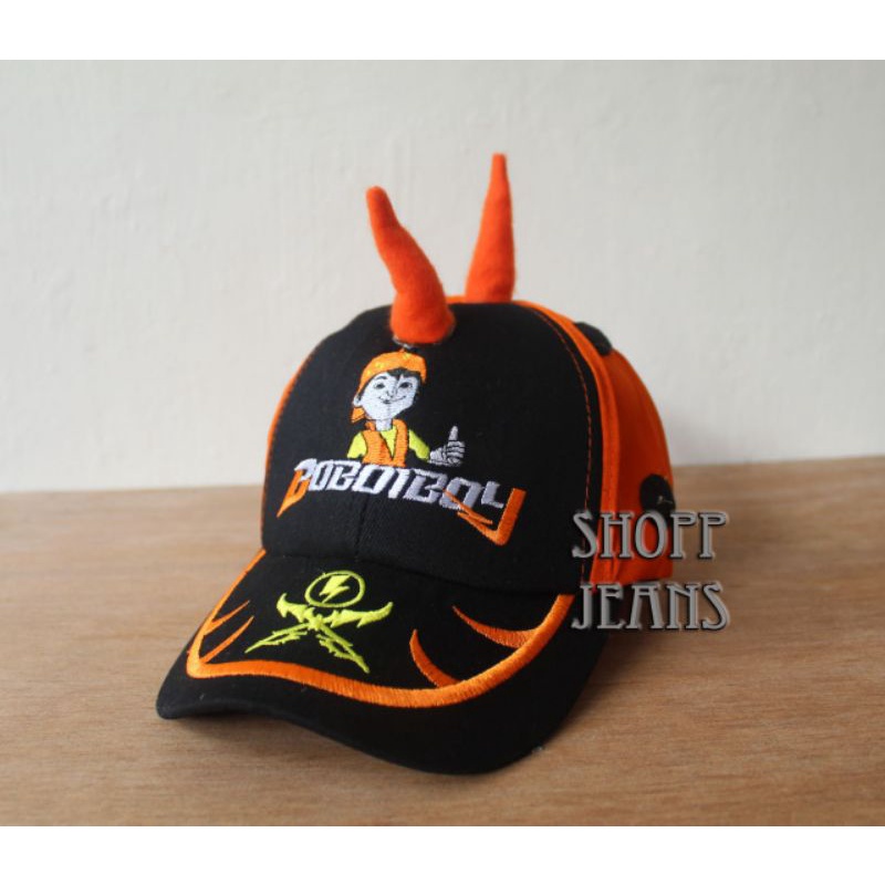 shopp jeans Topi boboboy anak laki laki terbaru/topi boboboy bordir/Topi boboboy tanduk 2022/Topi An