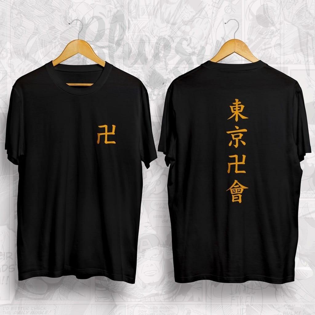 Kaos ANIME TOKYO REVENGERS MANJI GANG SANO MANJIROU / BAJU TOKYO MANJI GANG TAKEMICHI HANAGAKI/WIBU