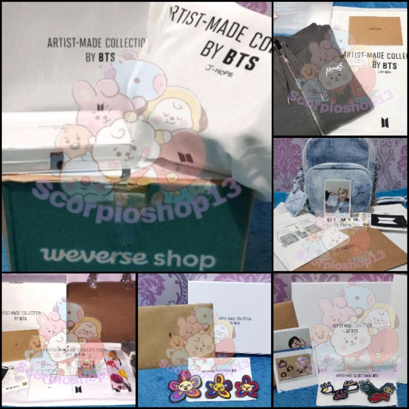 READY INA (BACA DESKRIPSI) Artist Made Collection V Taehyung Mute Boston Bag, ZIP UP HOODY JUNGKOOK,