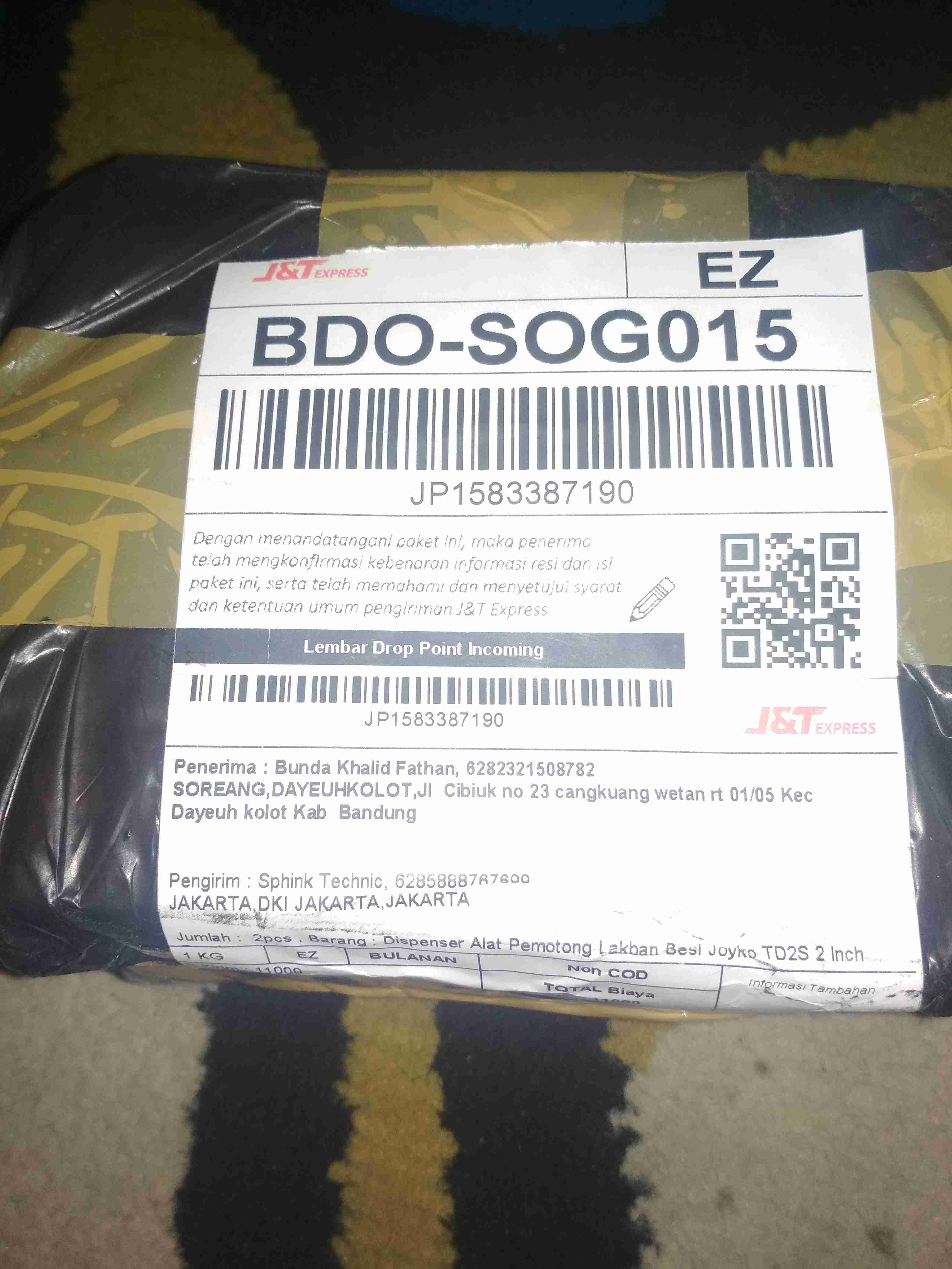 Dispenser Alat Pemotong Lakban Besi Joyko Td2s 2 Inch Grosir