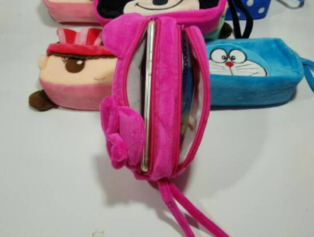 Dompet Handphone Android/lucu/boneka/doraemon/mickey/simple/kado/souvenir