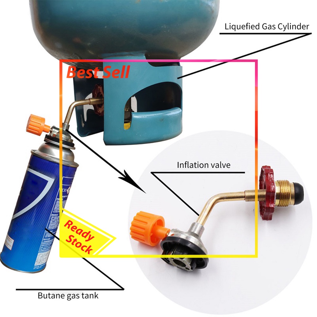 Outdoor Gas Tank Inflation Valve Cylinder Gas Inflate Kit Gas Refilling