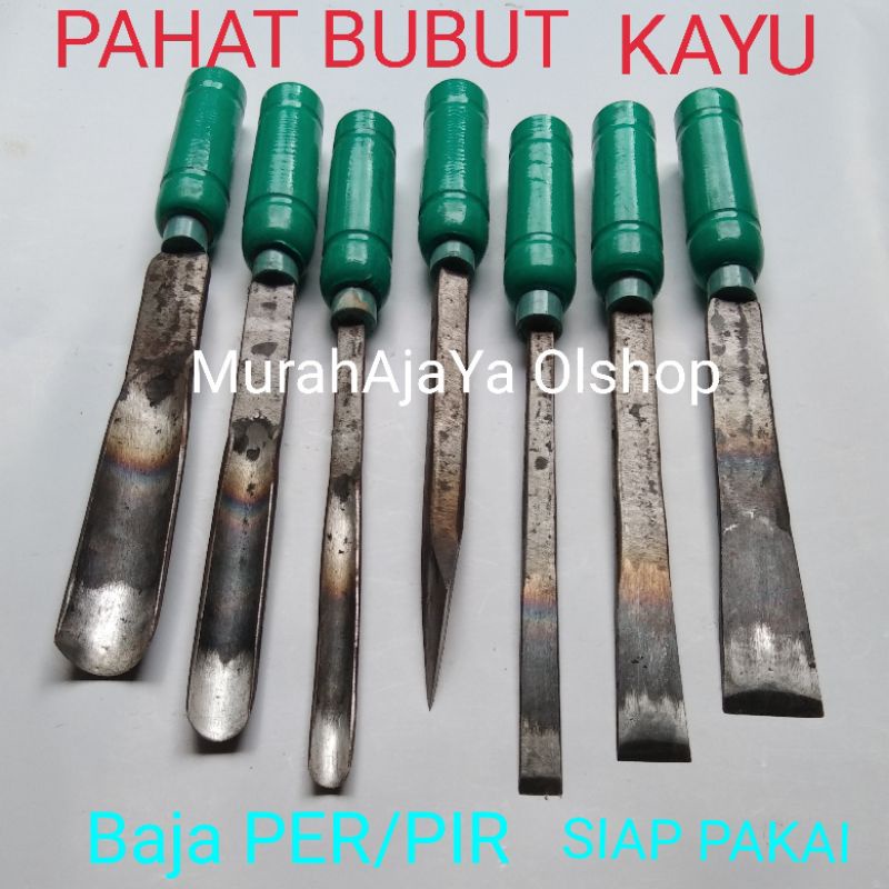 PROMO PAHAT BUBUT KAYU / PAHAT BUBUT KAYU JEPARA / PISAU BUBUT KAYU SET  SUDAH DIASAH SIAP PAKAI BAH