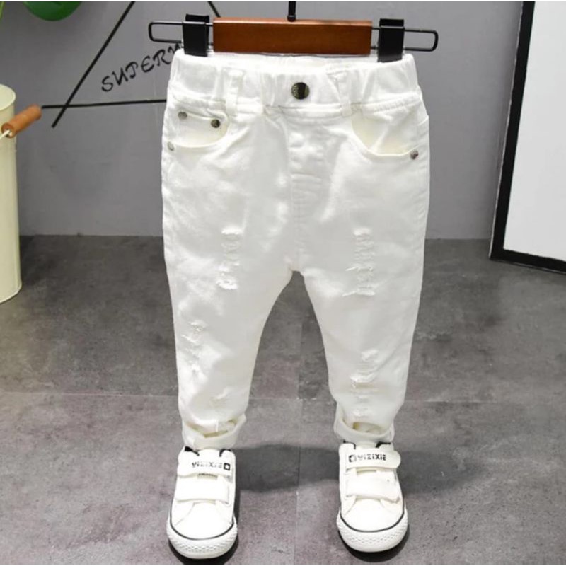 Celana Jeans Ripped Anak umur 1-12 Tahun / Celana Jeans anak laki laki Celana Jeans soft sobek anak