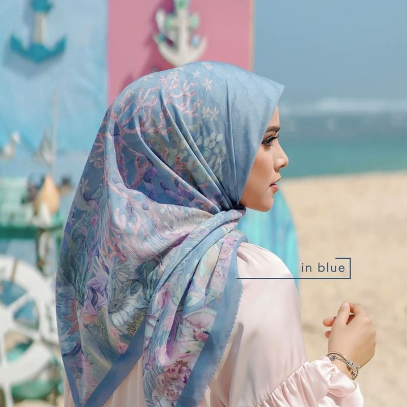 BUTTONSCARVES PRELOVED MERMAID SERIES BLUE