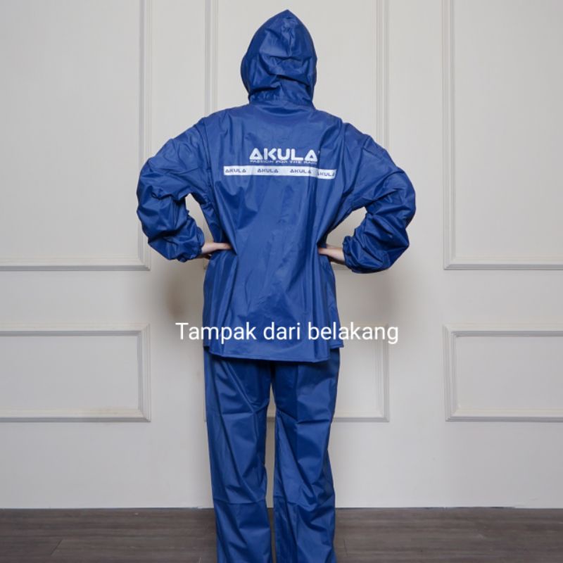 AKULA Jas Hujan Raincoat Pria Wanita Terbaik Anti Rembes