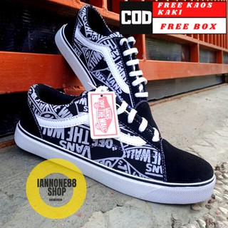 PROMO Sepatu  Vanz Off The Wall Sneakers SK8 Motif  Snoopy 