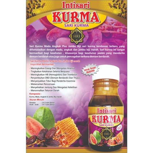 

Sari Kurma , Intisari Kurma 360 gr. HRI