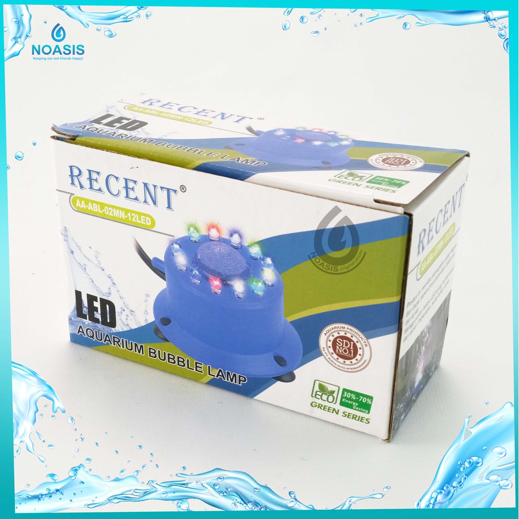 AQUARIUM BUBBLE LAMP AIRSTONE LED RECENT AA ABL 02 MN 12 LED ABL-02MN