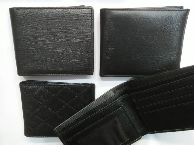 Dompet lipat pendek polos pria