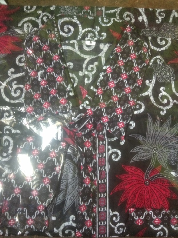 Kemeja Pria Lengan Panjang Motif Kembang Langit
