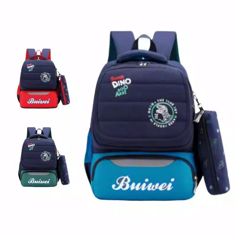 TAS RANSEL ANAK DINO - TAS SEKOLAH buiwai Backpack Korea Fashion Lucu