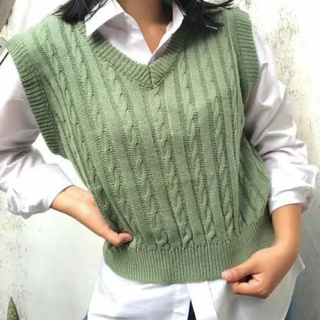 cable knit sweater vest