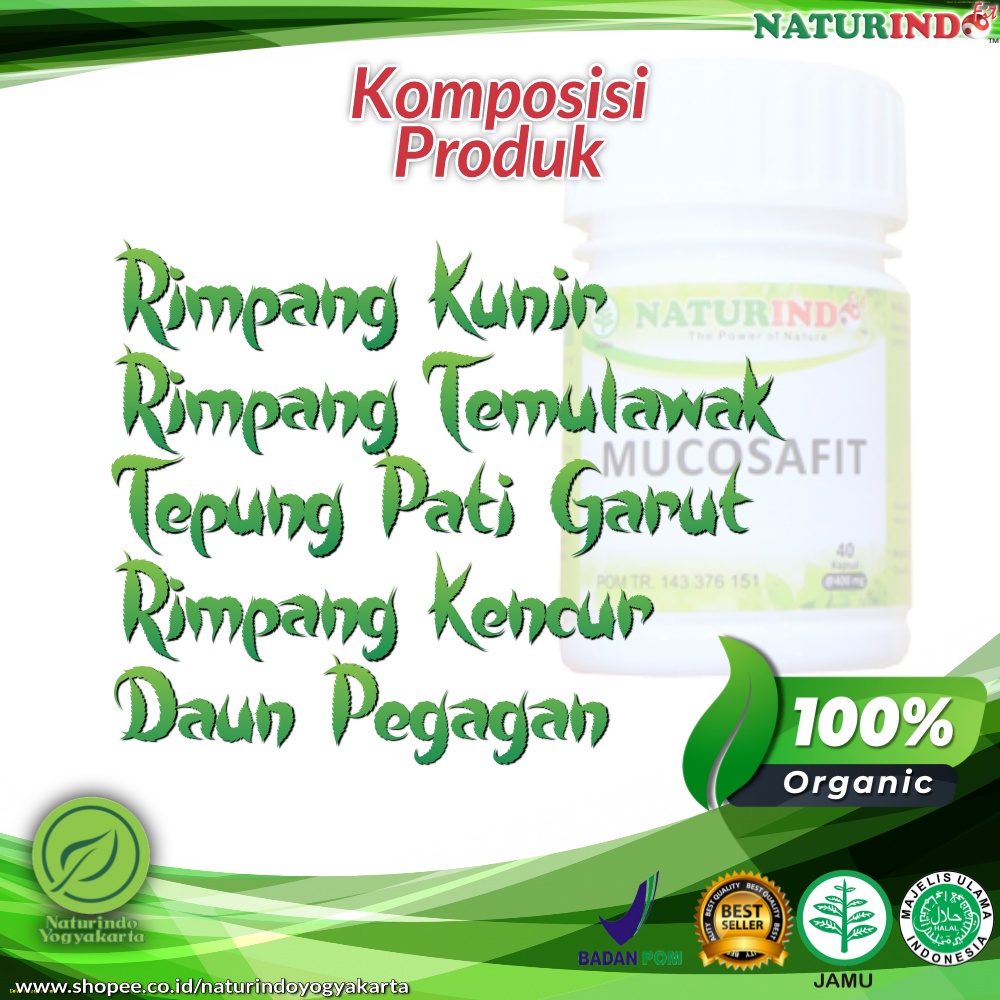Obat Asam Lambung Maag Kronis Begah Sendawa Obat Herbal Sakit Maag Obat Asam Lambung Maag Kronis Obat Lambung Ampuh BPOM MUI Herbal MUCOSAFIT Naturindo Yogyakarta Jamu Tradisional Alami Terdaftar BPOM bisa COD Isi 40 Kapsul-2