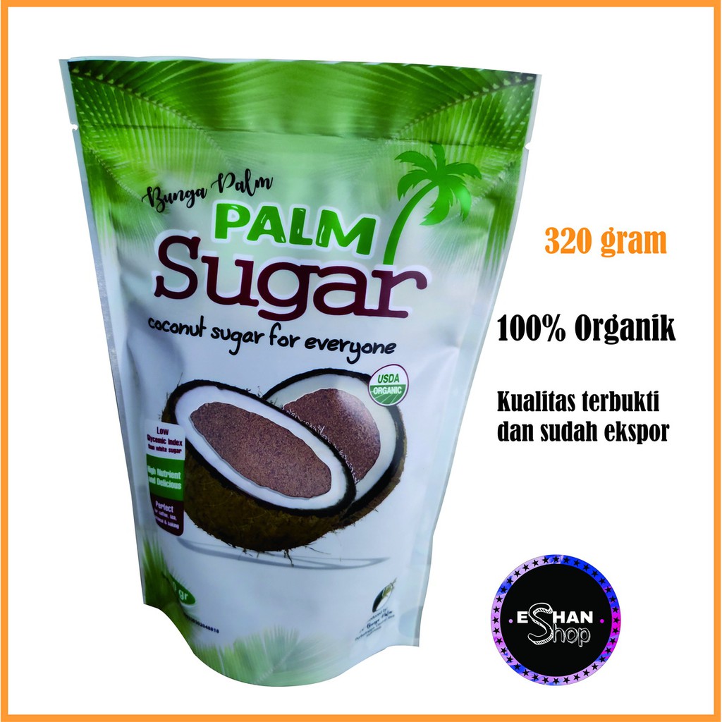 

Brown Sugar Organic - Palm Sugar Organic - Gula Semut Bubuk 320 gram