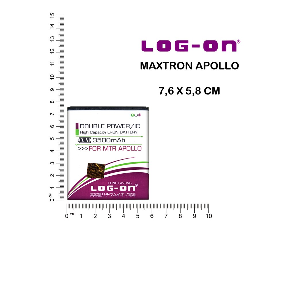 BATERAI MAXTRON M54 APOLLO - LOG ON DOUBLE POWER BATTERY BATRE