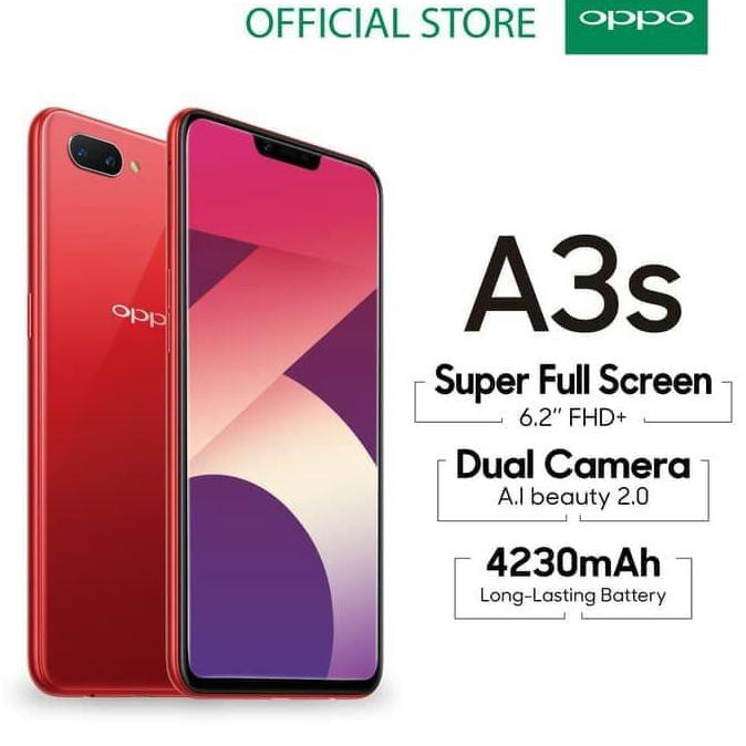 Bagus Hp Oppo A3s Ram 2 Gb Internal 16 Gb Merah Ungu Shopee