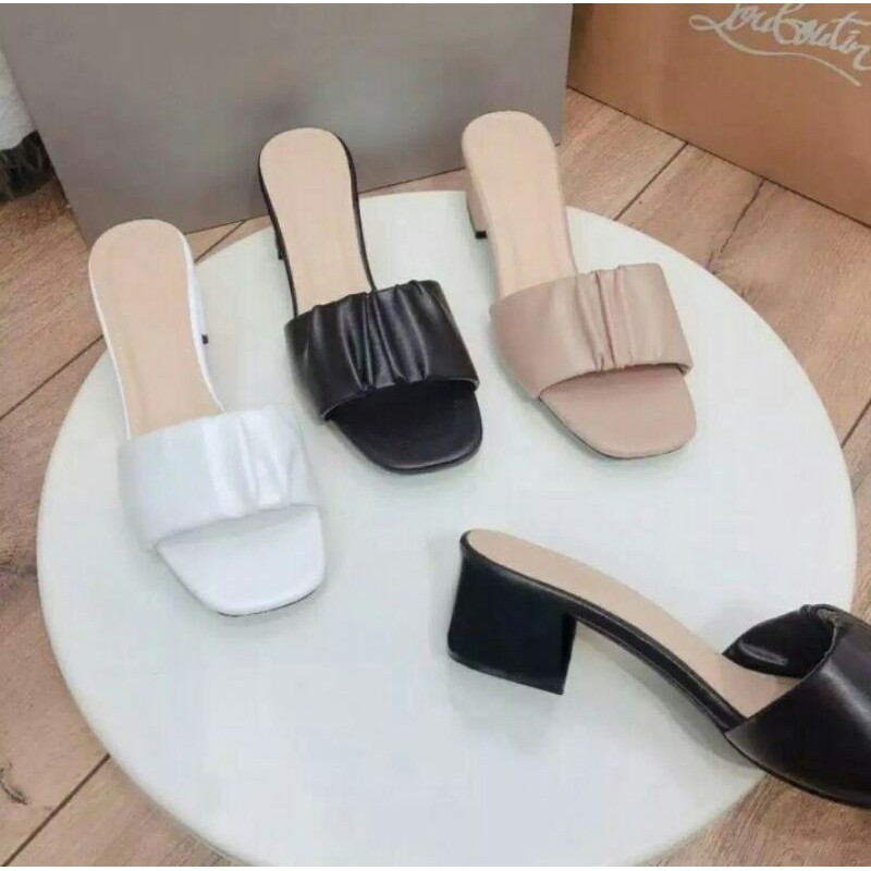 SENDAL WANITA HEELS TERBARU 2023 Tinggi 5cm AD-02