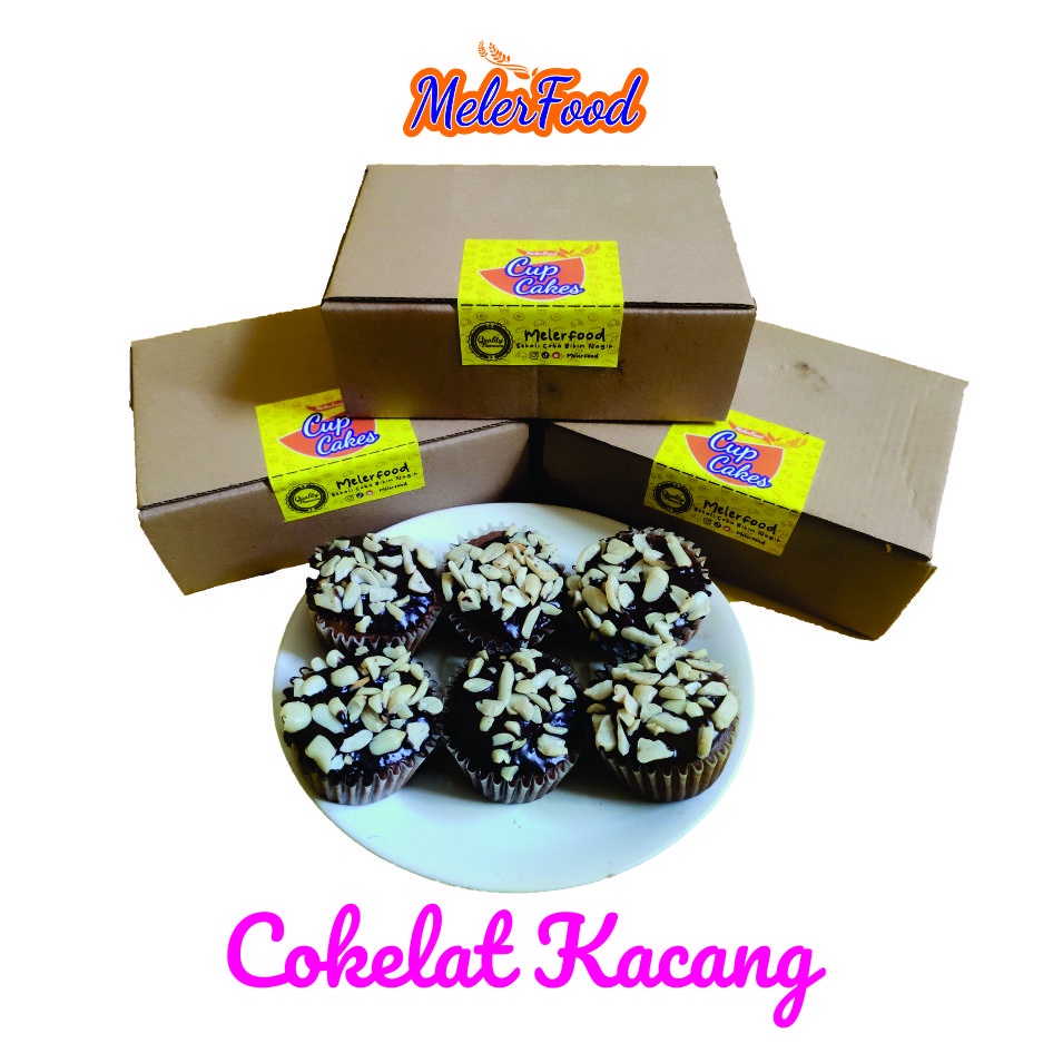 

Brownies Cupcakes 1 Box 1 Rasa Cokelat Kacang