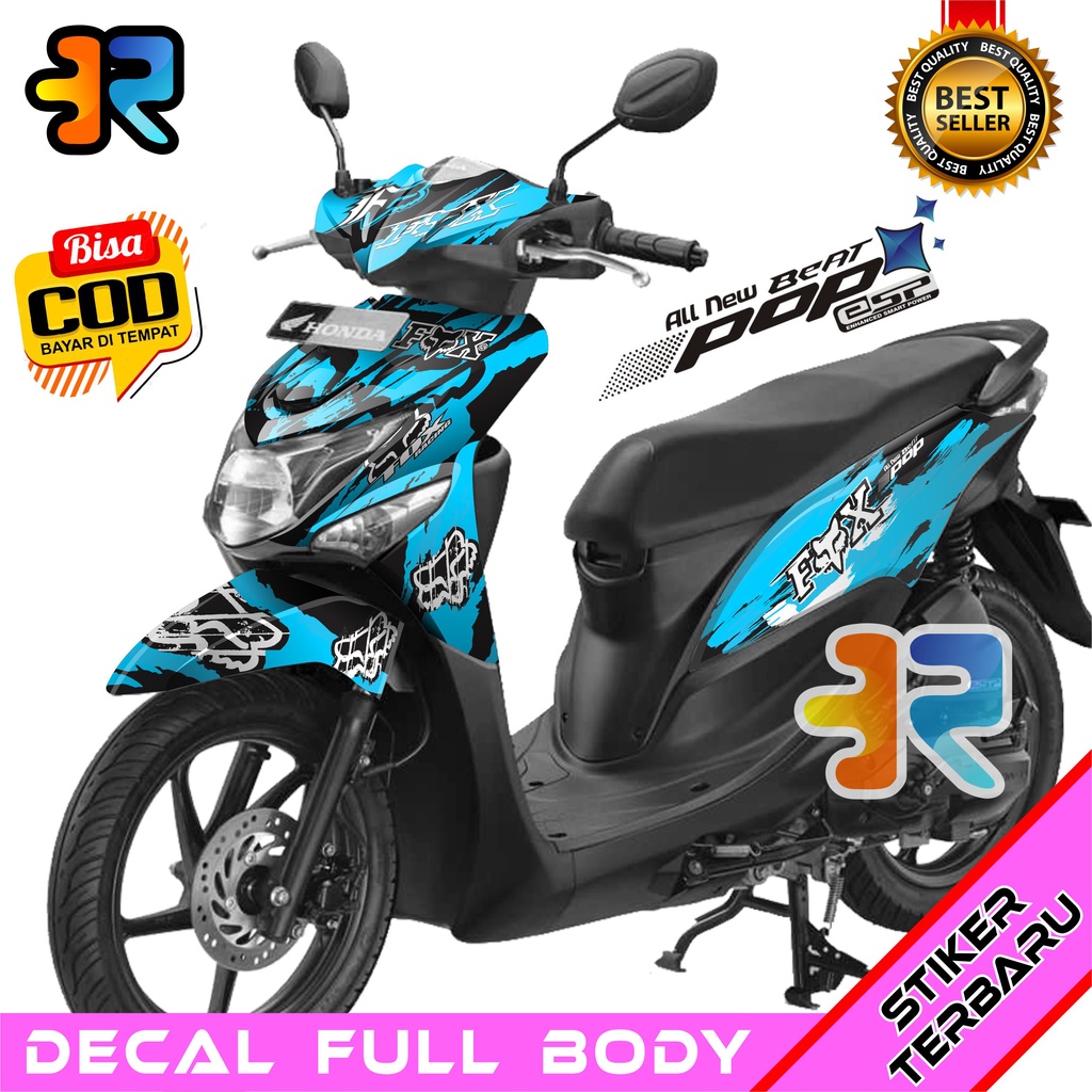 Decal Beat Pop Stiker Full Body Variasi Desain Fox
