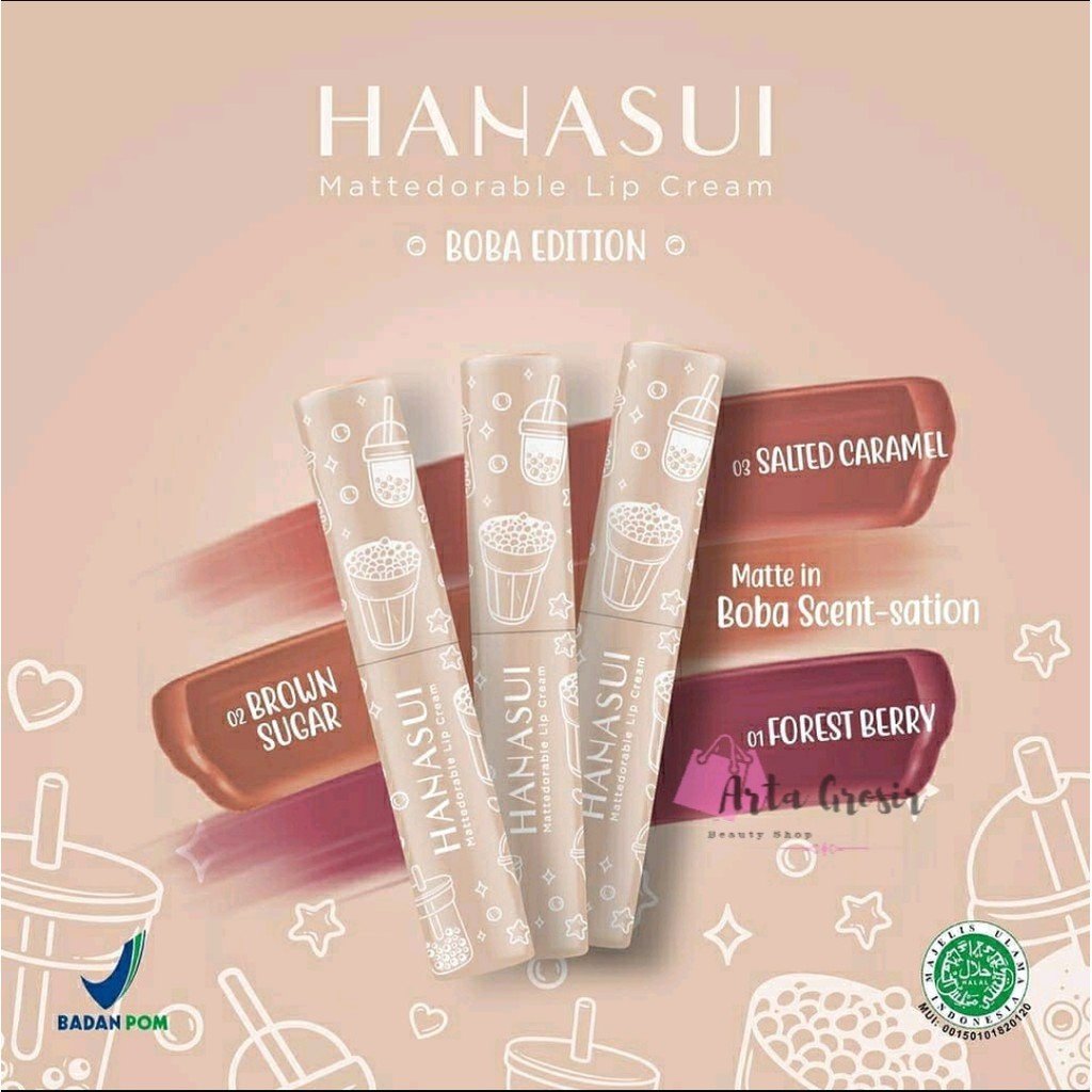 Hanasui MatteDorable Lip Cream | hanasui Lip Cream | Lip Cream Boba