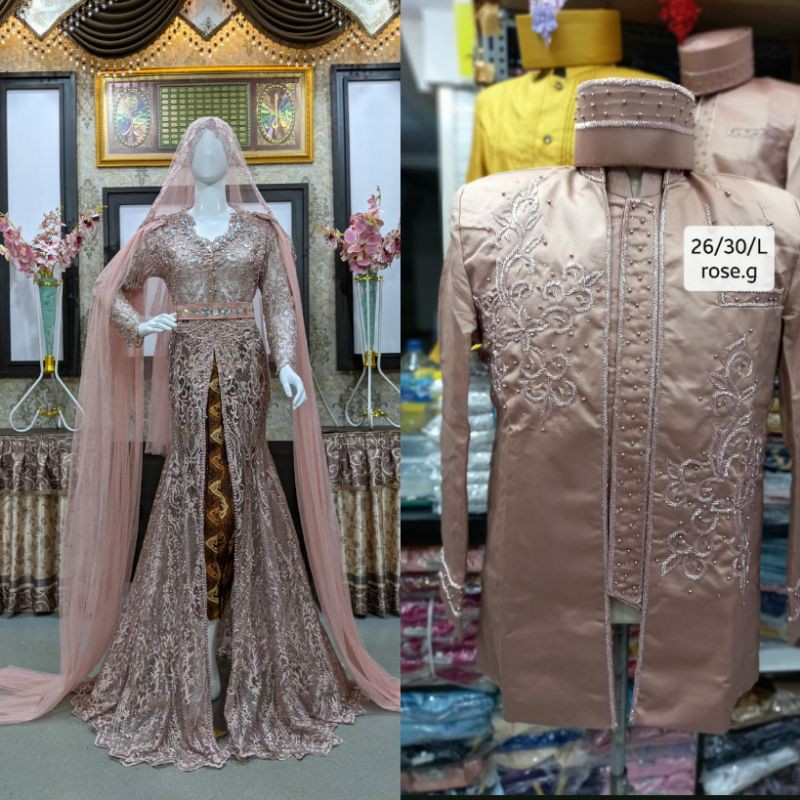 TERBARU KEBAYA  COUPLE MEWAH MODERN//COUPLE JAS KEBAYA SEMATA KAKI //BESKAP