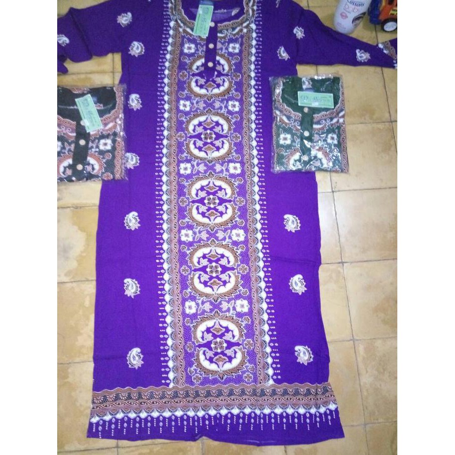 daster Muslim canting baju tidur gamis santai longdress batik