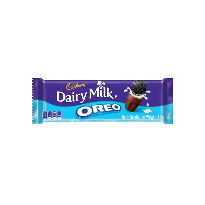 Promo Harga CADBURY Dairy Milk Oreo 60 gr - Shopee