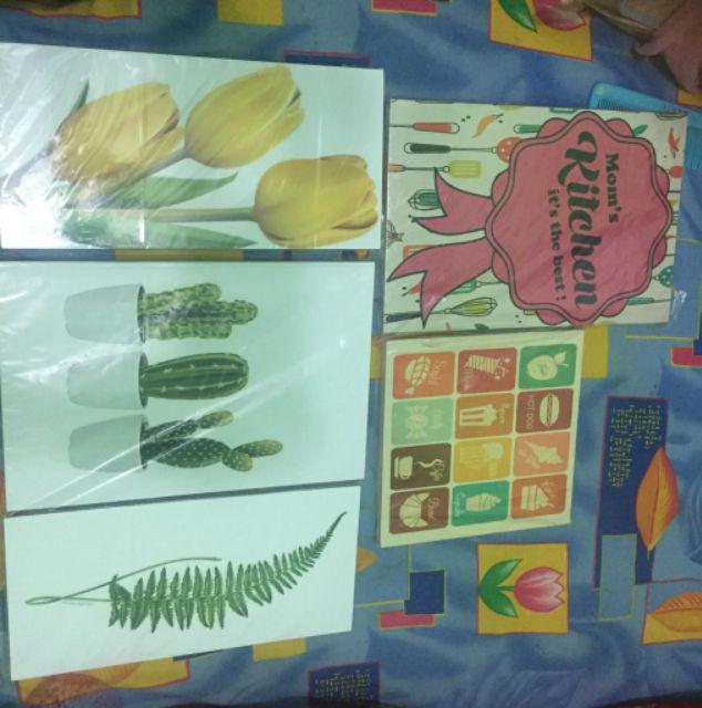 Fasahaya Hiasan Dinding Poster Kayu Leaf Dekorasi Rumah 15x30 Lf 28