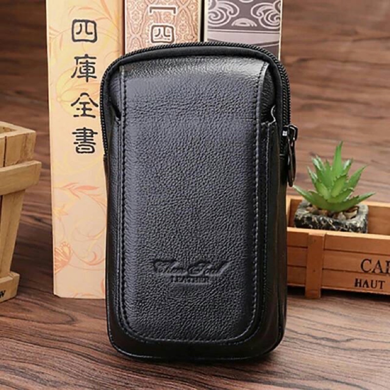 Hpo kulit cheer soul 2380 tinggi 17cm, 3 ruang, sarung hp, dompet hp, tempat hp