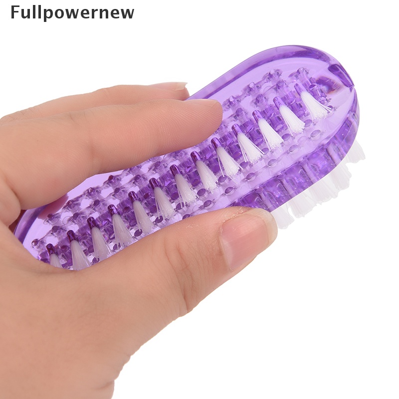 [FULL] Plastic Nail Cleaning Scrubbing Brush Double Sided Hand Nail Brush Cleaner