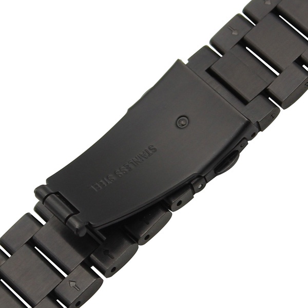 GS8i Stainless Steel Strap Watch Band 3 Pointer For Samsung Gear S3 - Black Or-i