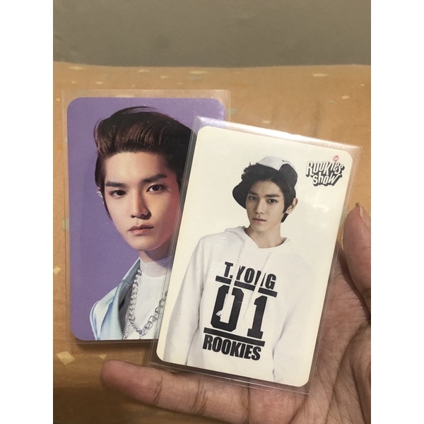 pc taeyong sm rookies matte + acrylic keychain pc only