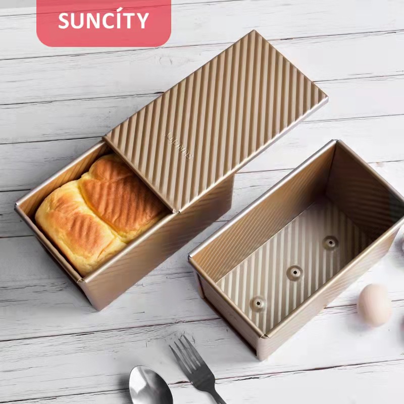 Loaf Pan Toast Box 450gr Loyang Roti TawarGold Suncity YC80102