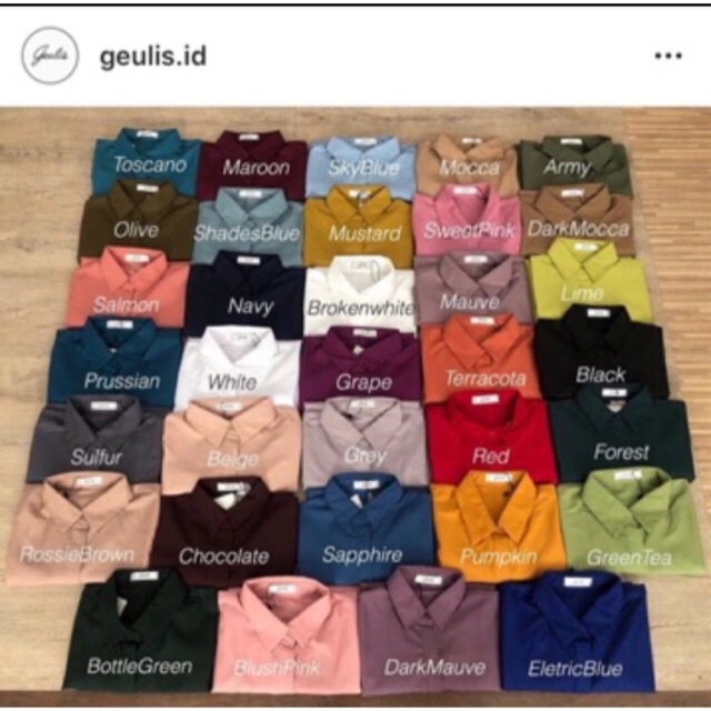 Daily shirt geulis volume 9 new size S dan M