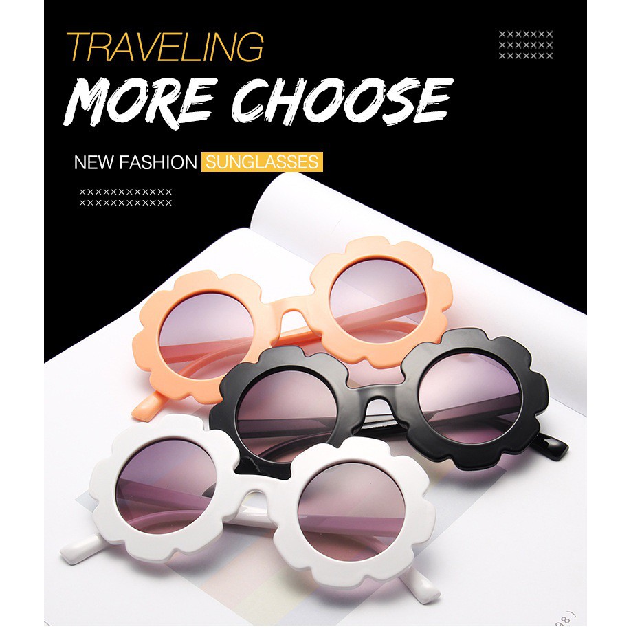[LOGU] Kacamata anak, Sunglass anak model gerigi mawar, Kacamata anti silau keren anak-2