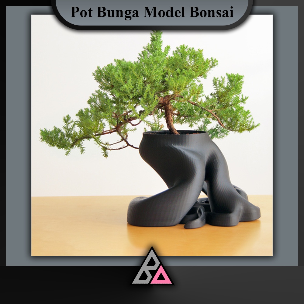 Pot Bunga Model Bonsai Unik
