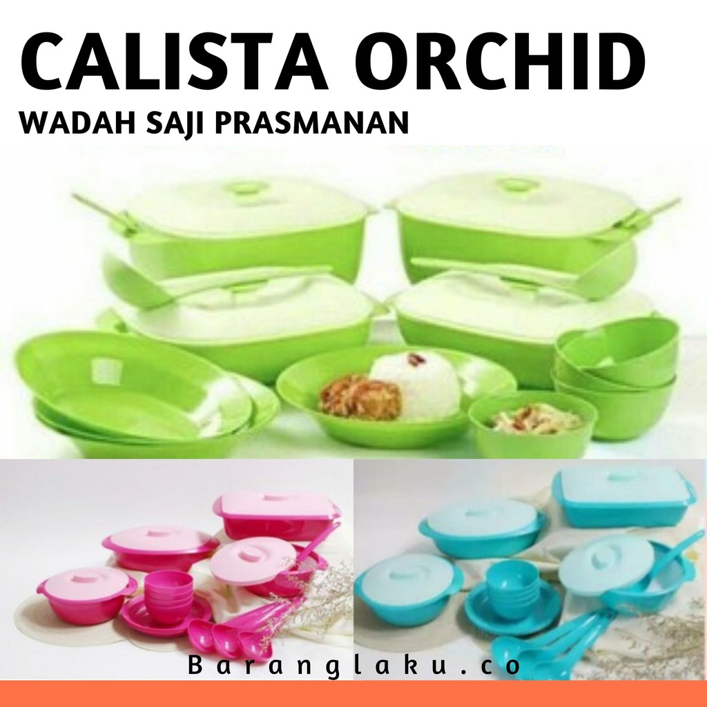 CALISTA ORCHID SERVING SET 12 PCS / TEMPAT SAJI / PRASMANAN SET SY-097ST