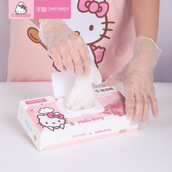 chefmade kitty KT7098 PVC glove / sarung tangan disposable food grade