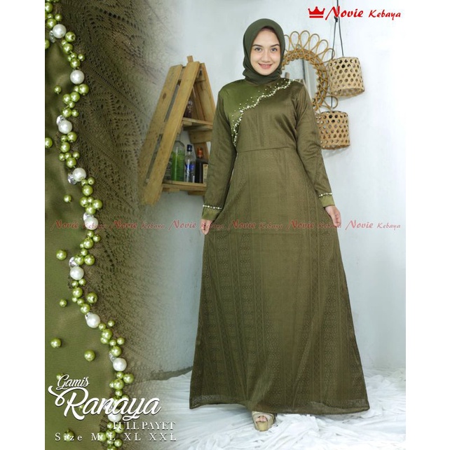 Gamis ranaya /kebaya brokat /gamis pesta /seragaman pesta/kebaya modern /gamis brokat