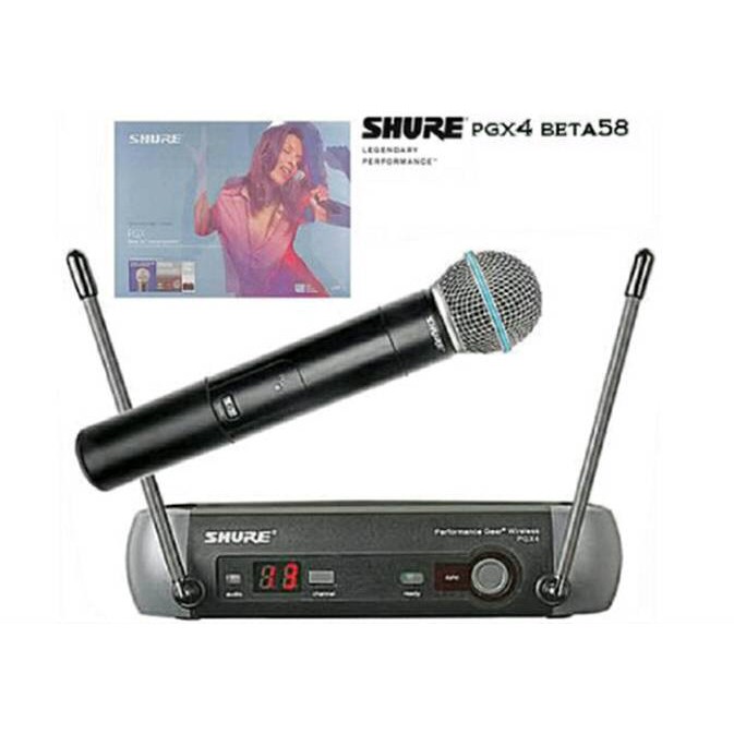 Mic wireless shure PGX 4 beta 58 ( single mic)