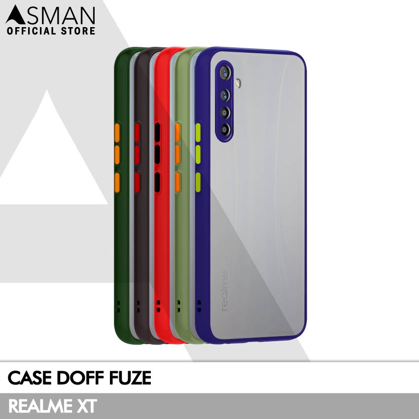 Asman Case Realme XT Doff Fuze Premium Shield Protector