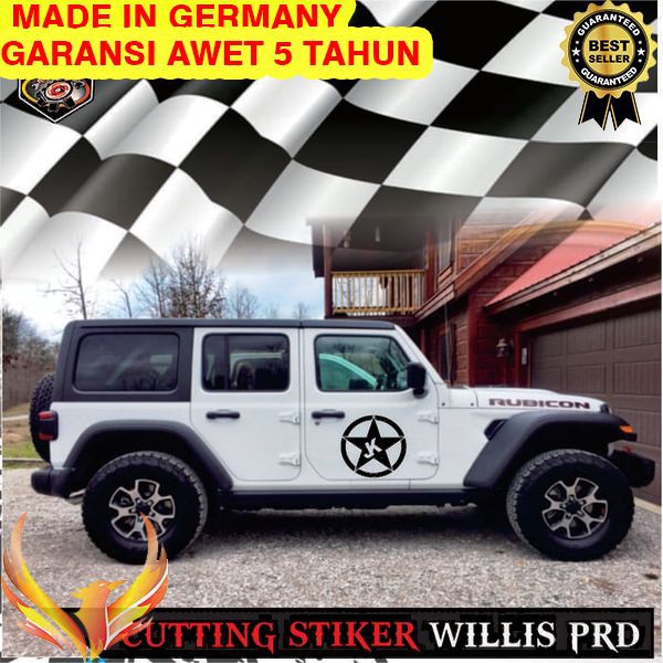 

TERMURAH Sticker Jeep Star JK Cutting Stiker 03 Phoenix Star