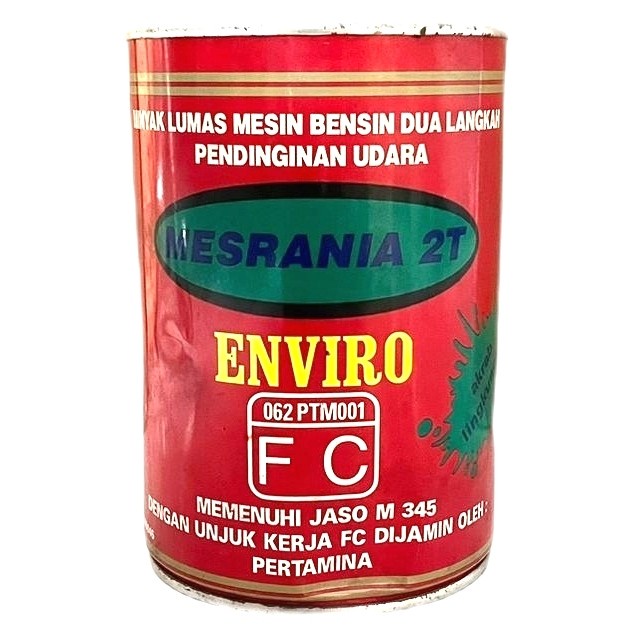 Oli Samping Pertamina Enviro 2T Kaleng Smokeless - 1 L