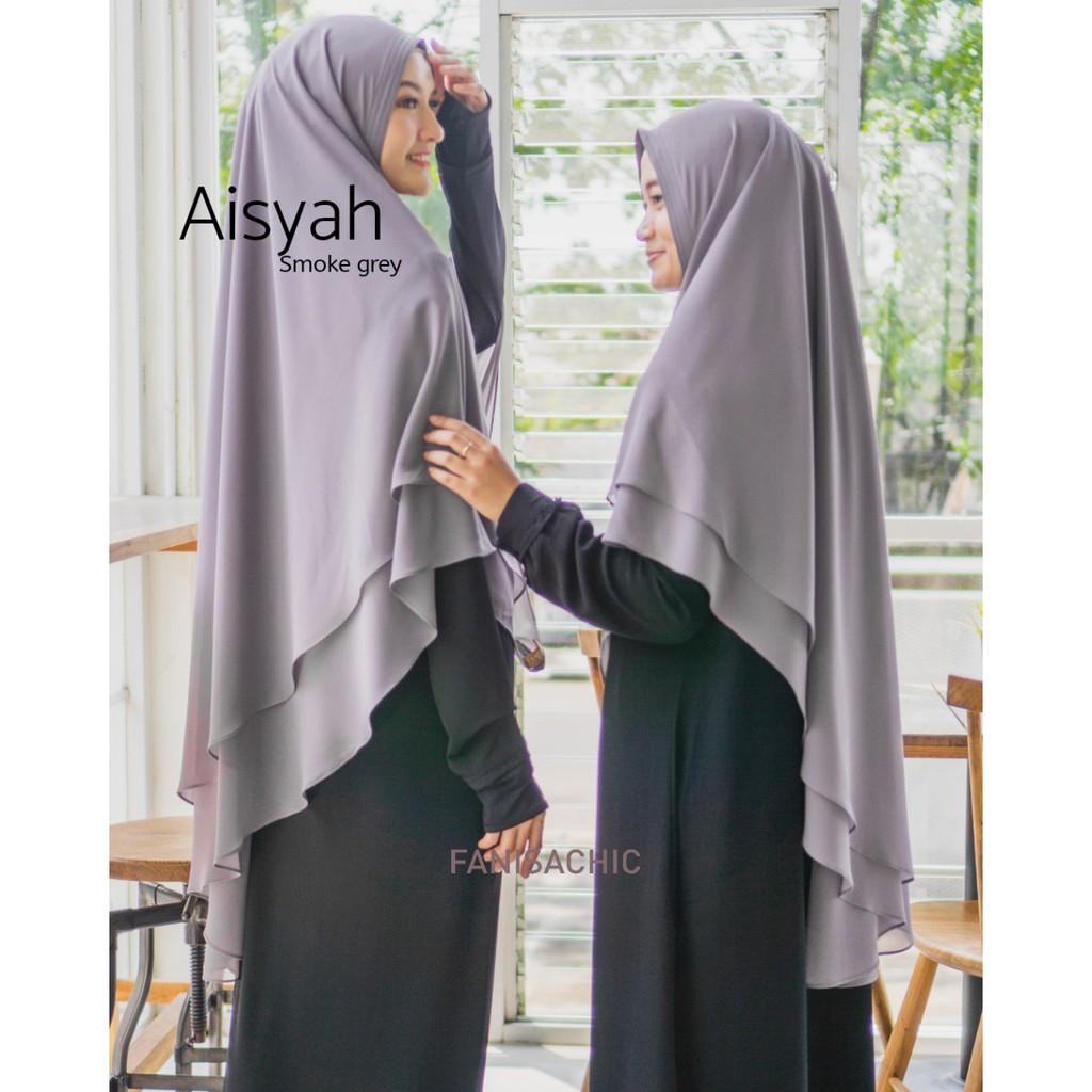 KHIMAR AISYAH Fanisachic JILBAB SYAR'I - NEW SERIES 2020 - Jilbab Polos fanisa chic