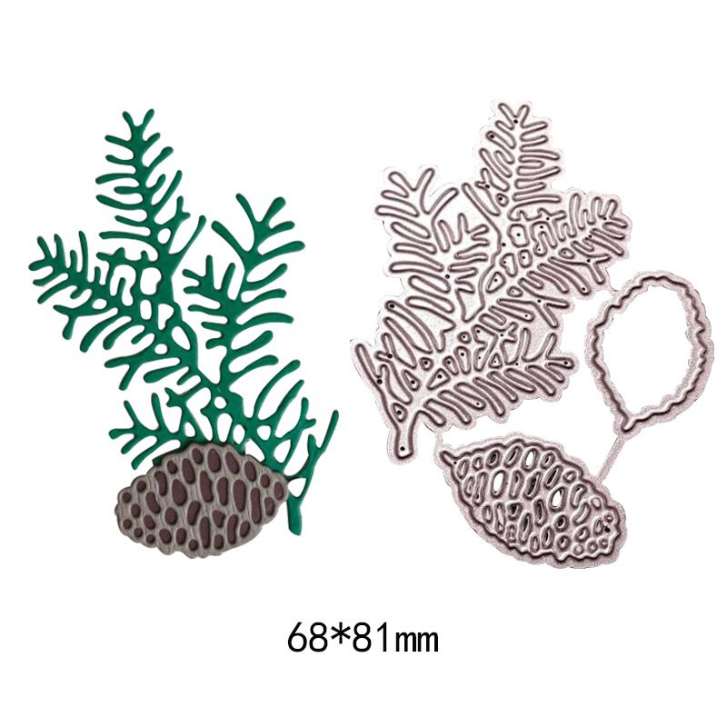 

New Leaves Pinecone Metal steel Cutting Dies Stencil for DIY Scrapbooking Photo Album