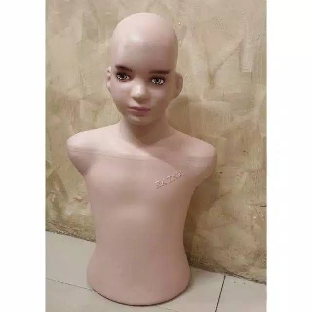 Patung Manekin Torso Anak Ada Kepala + Makeup Manekin Baju Anak Patung Baju Patung Anak Manekin Anak